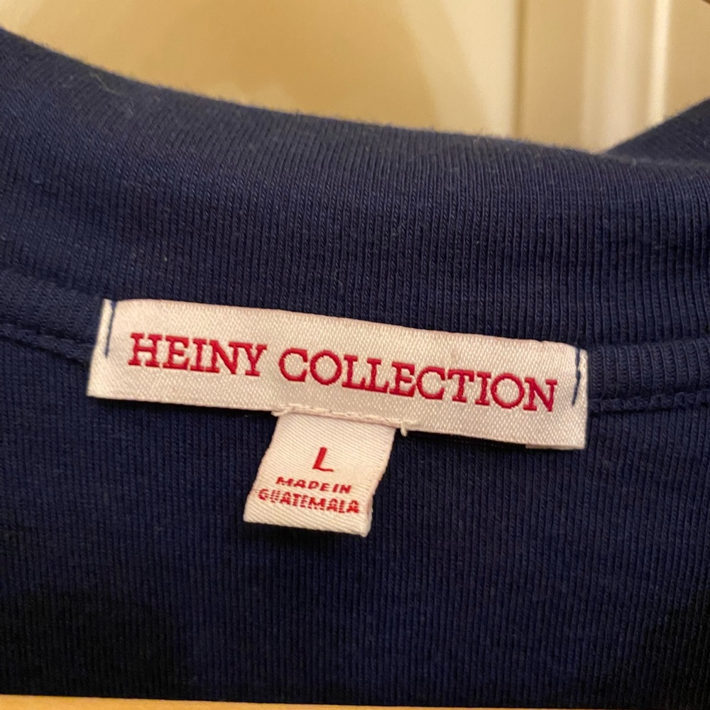Dark Blue Cropped Collared Top - Picture 3 of 3